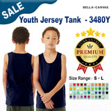Bella + Canvas® Youth Jersey Sleeveless Tank - 3480Y