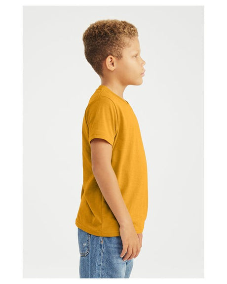 Bella + CanvasÂ Youth CVC Jersey Crewneck Short Sleeve T-Shirt - S