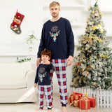 Christmas Long Sleeve Elk Loungewear Outfits Set