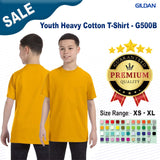 Gildan® Youth Heavy Cotton Crew Neck Short Sleeve T-Shirt