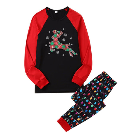 Conjunto de ropa de noche navideña Merry Christmas con Santa y coche