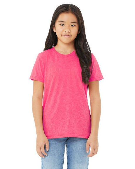 BELLA + CANVAS® Youth Triblend Short-Sleeve Crew nack T-Shirt - 3413Y
