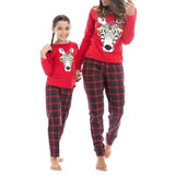 Christmas Pajama Set Zebra Top Plaid Pants Outfits