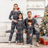 Christmas Long Sleeve Print Homewear Pajama Outfits Set