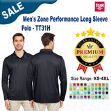 Team 365® Men's Zone Performance Long Sleeve Polo