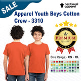 Next Level® Apparel Youth Boys’ Cotton Crewneck T-Shirt