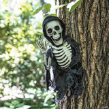 15 3/4" Hanging Waving Skeleton Reaper Creeper Halloween Decoration