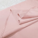 Round Polyester Tablecloth 120" Blush Pink/Rose Gold