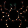 15" Lighted Spider Halloween Window Silhouette Decoration