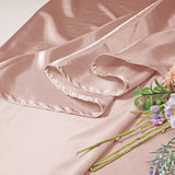 Round Satin Tablecloth 132" Blush Pink