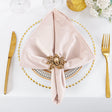 Velvet Dinner Napkin 20x20 Blush Pink