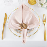 Velvet Dinner Napkin 20x20 Blush Pink
