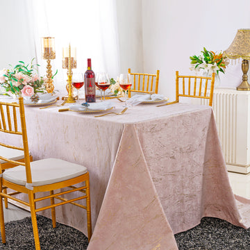 Gilded Marble Holland Velvet Rectangular Tablecloth