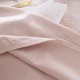 Rectangular Holland Velvet Tablecloth 90x156 Blush Pink/Rose Gold