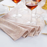 Velvet Table Runner 13x108 Blush Pink/Rose Gold