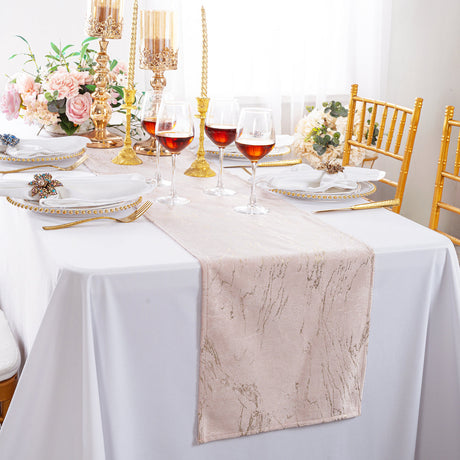 Gilded Marble Holland Velvet Table Runner