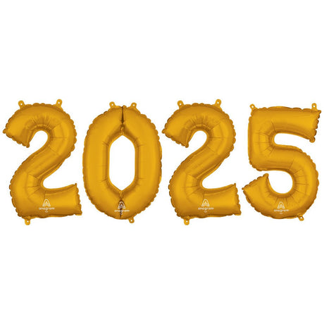 Foil Balloon 2025 Numbers Kit