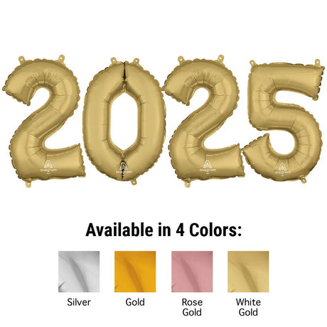 Foil Balloon 2025 Numbers Kit