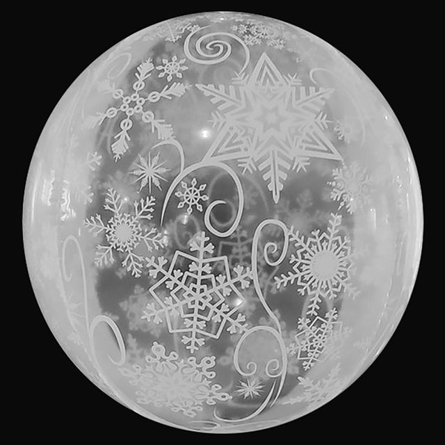 Snowflake Transparent Balloon 16 Inch