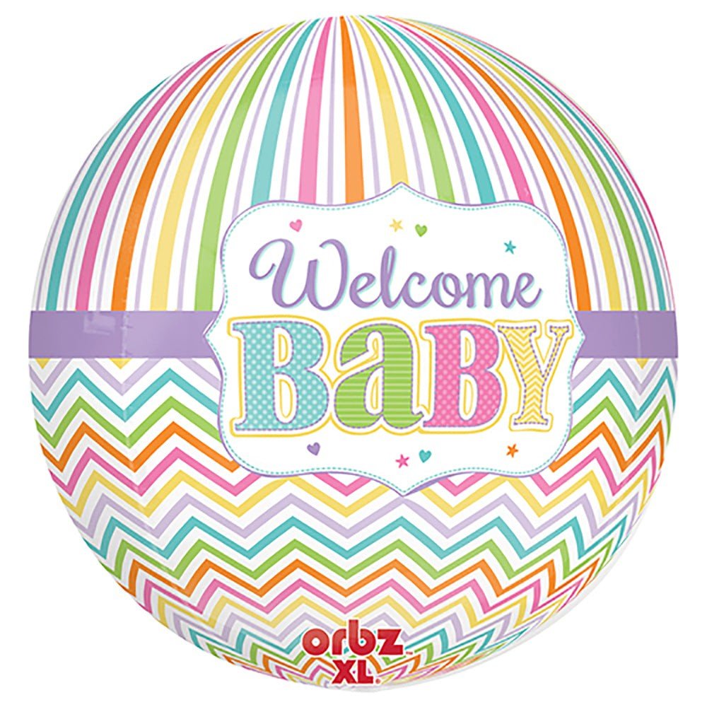 Foil Balloon Baby Brights Orbz 16 Inch