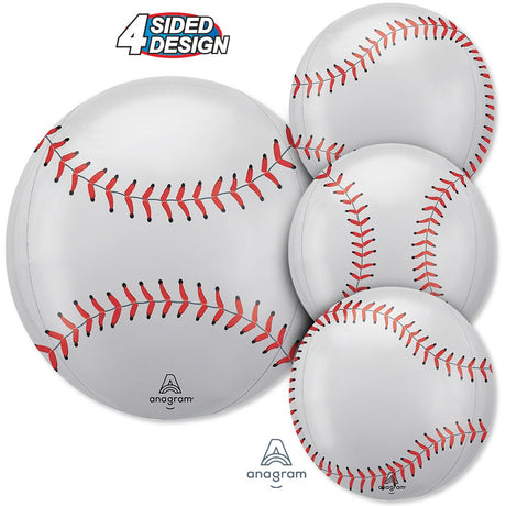 Baseball Orbz Foil Balloon