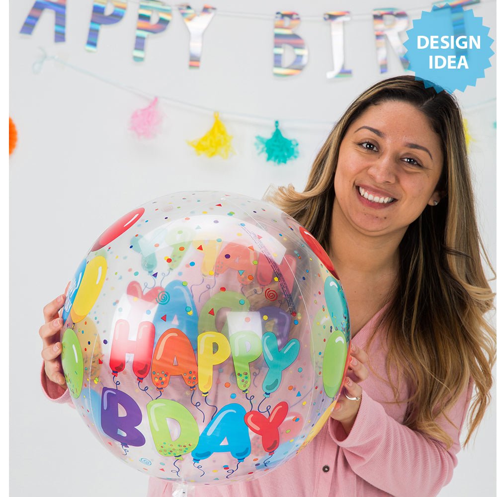 Birthday Celebration Orbz Foil Balloon