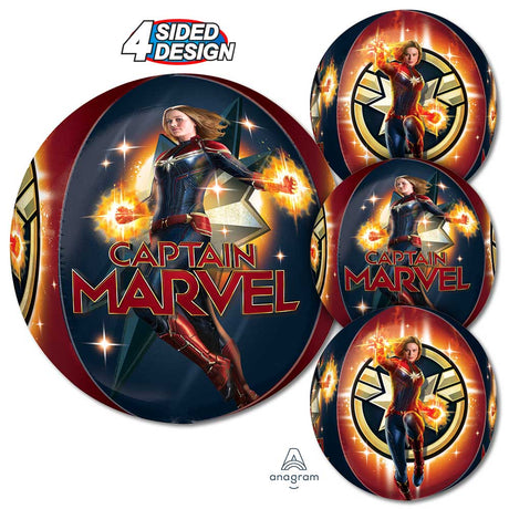 Captain Marvel Foil Orbz Balloon
