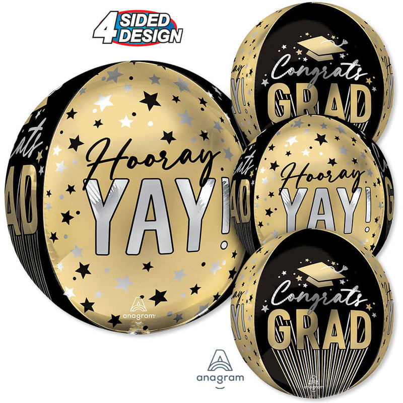 Foil Balloon Congrats Grad Orbz