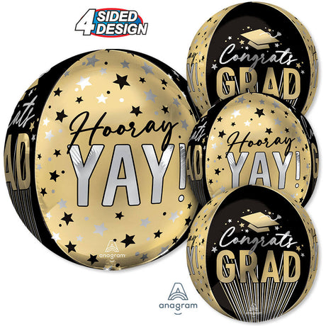 Foil Balloon Congrats Grad Orbz