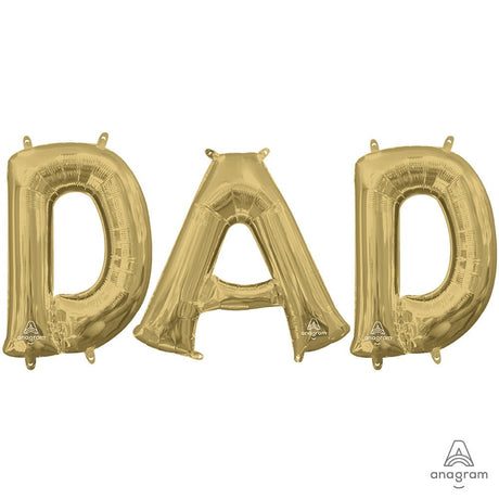 Foil Balloon DAD Letters Kit