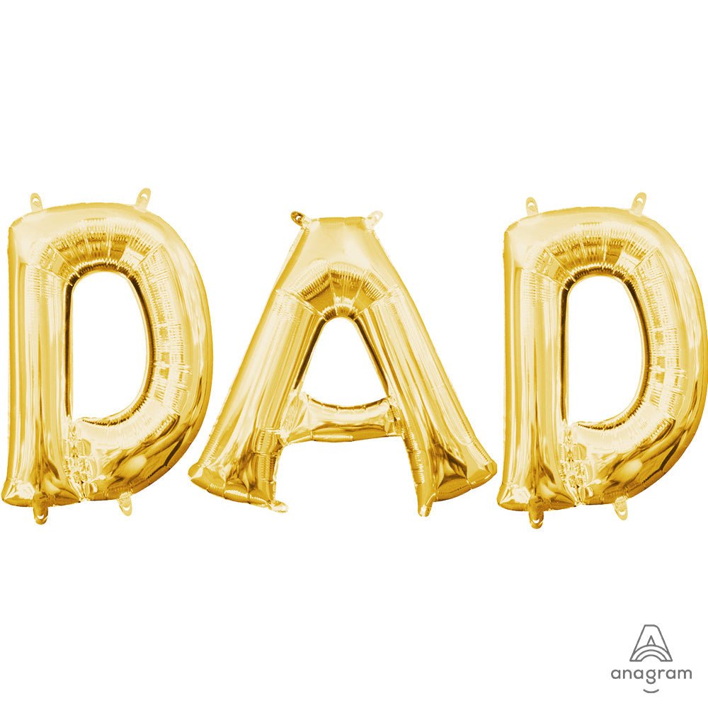 Foil Balloon DAD Letters Kit