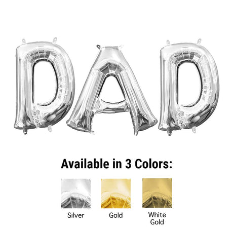 Foil Balloon DAD Letters Kit