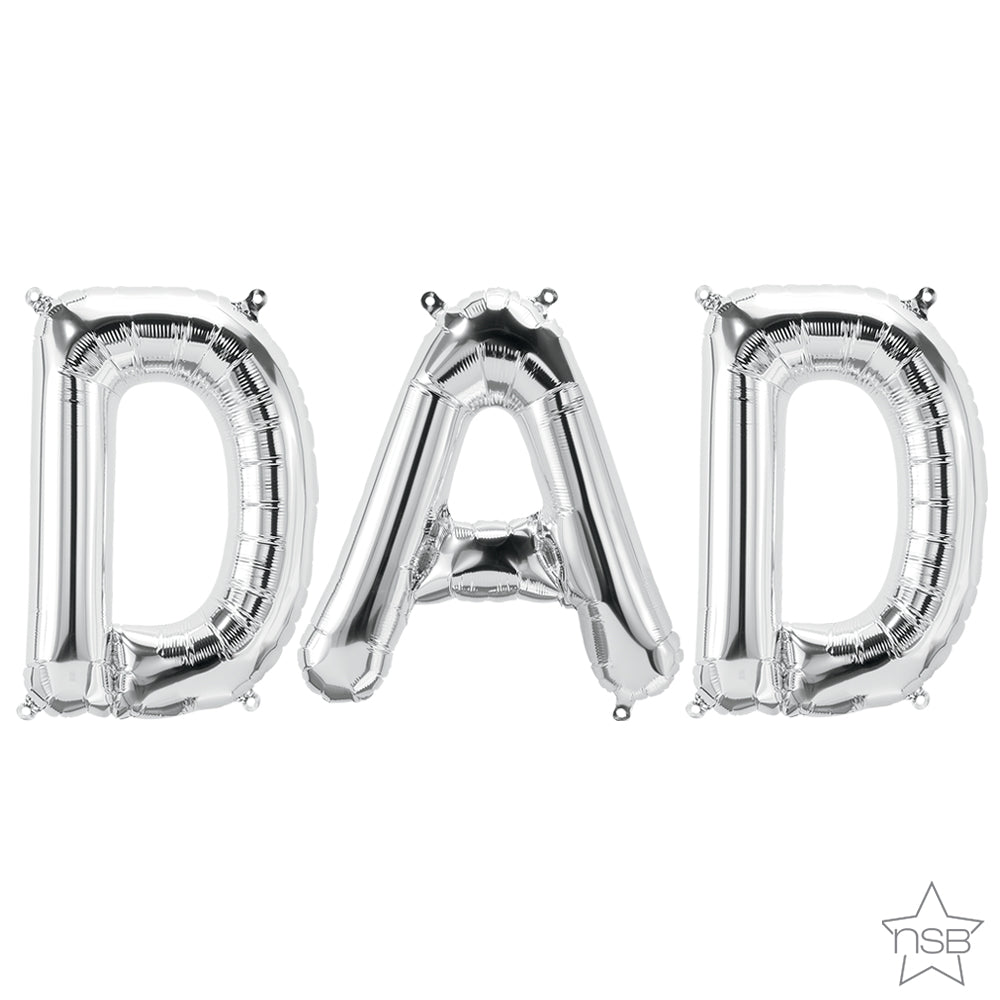 Foil Balloon DAD Letters Kit