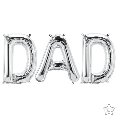 Foil Balloon DAD Letters Kit