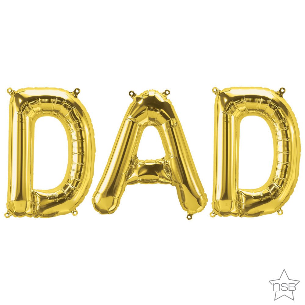 Foil Balloon DAD Letters Kit