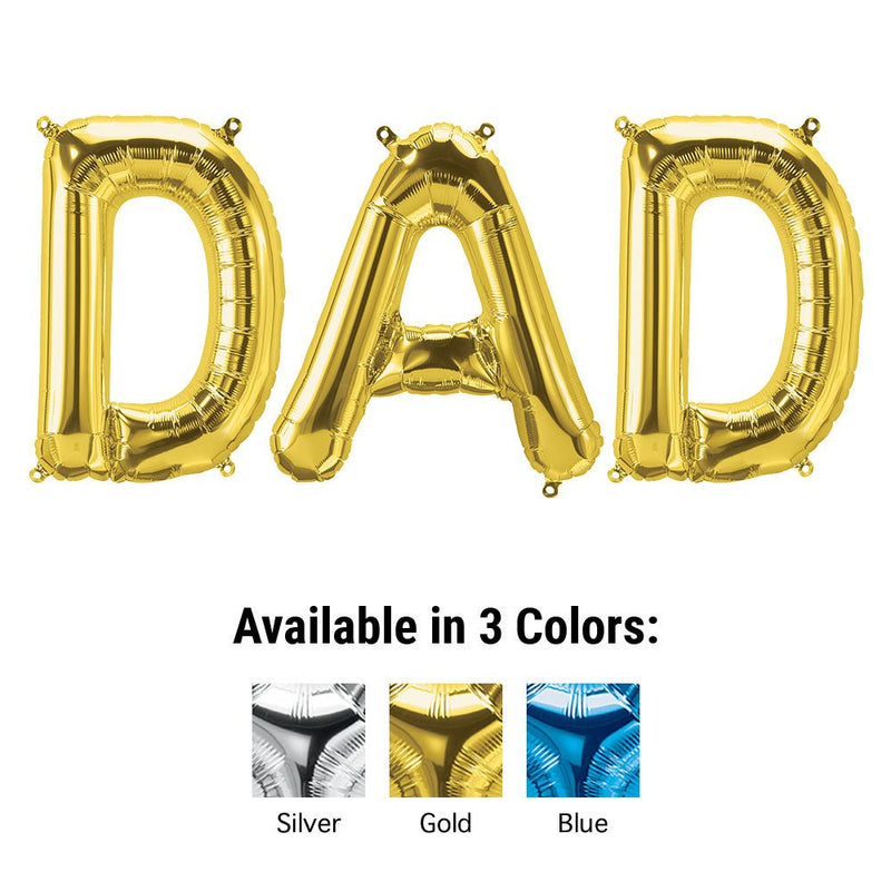 Foil Balloon DAD Letters Kit