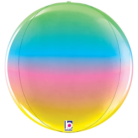 Foil Balloon Rainbow Globe