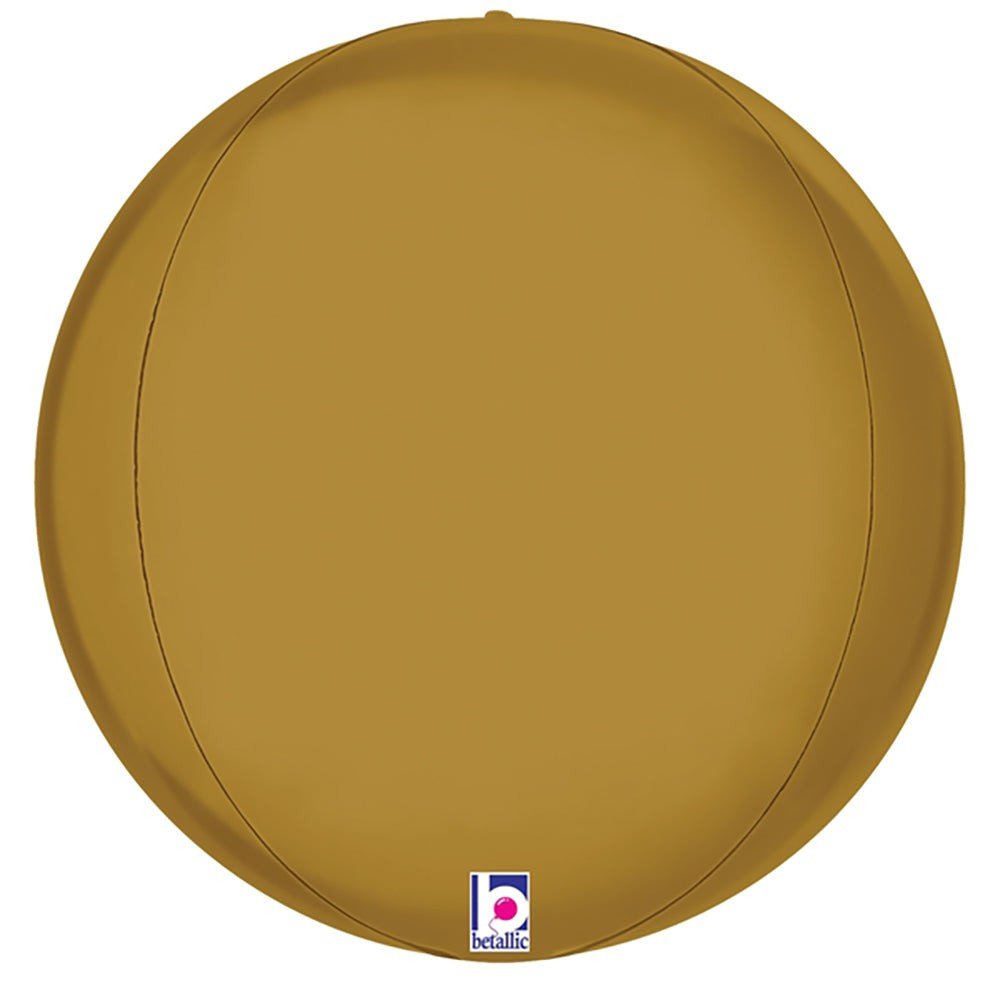 Foil Balloon 16 Inch Satin Gold Globe