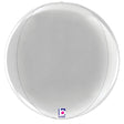 Foil Balloon Silver Globe 16 Inch