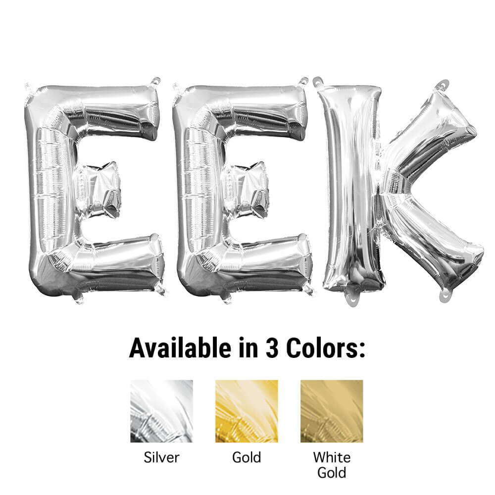 Foil Balloon EEK Letters Kit