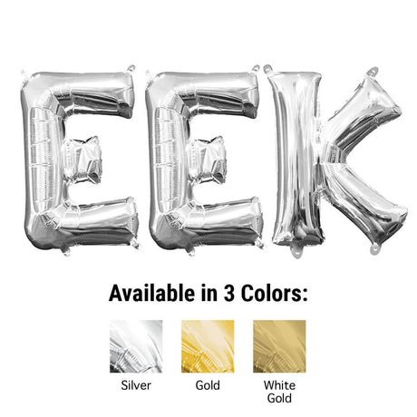 Foil Balloon EEK Letters Kit