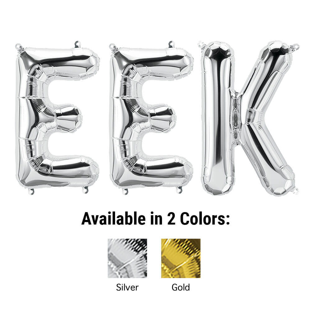 Foil Balloon EEK Letters Kit