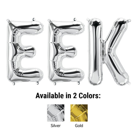 Foil Balloon EEK Letters Kit