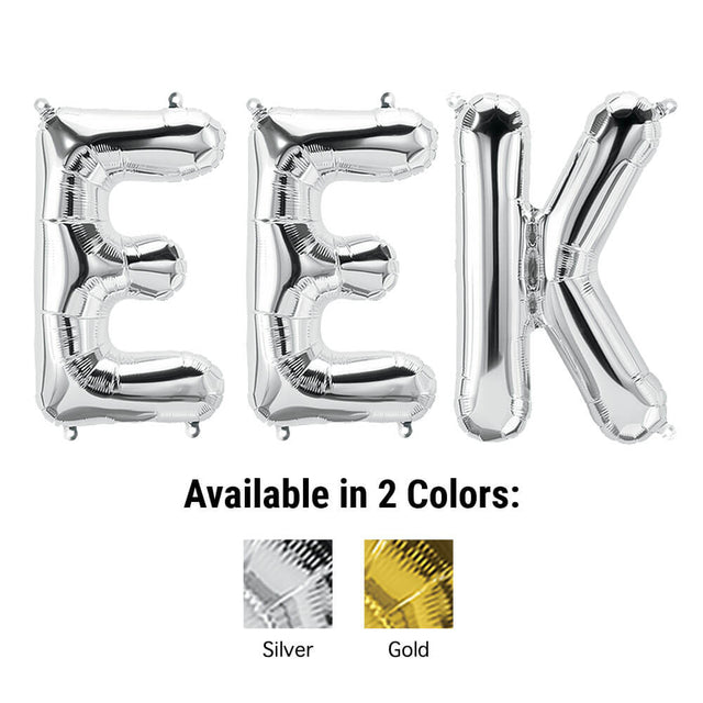 Foil Balloon EEK Letters Kit