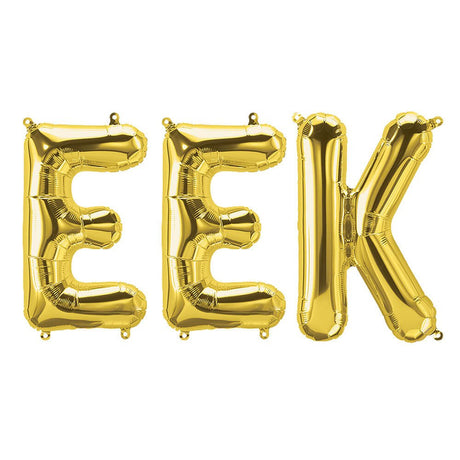 Foil Balloon EEK Letters Kit