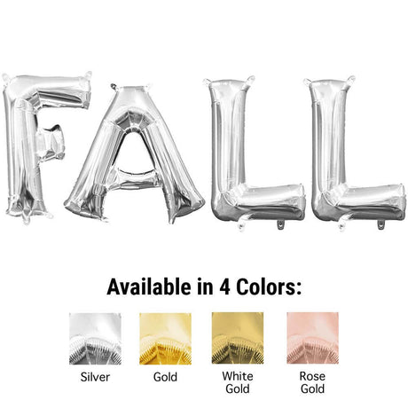 Foil Balloon FALL Letters Kit