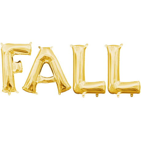 Foil Balloon FALL Letters Kit