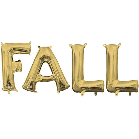 Foil Balloon FALL Letters Kit