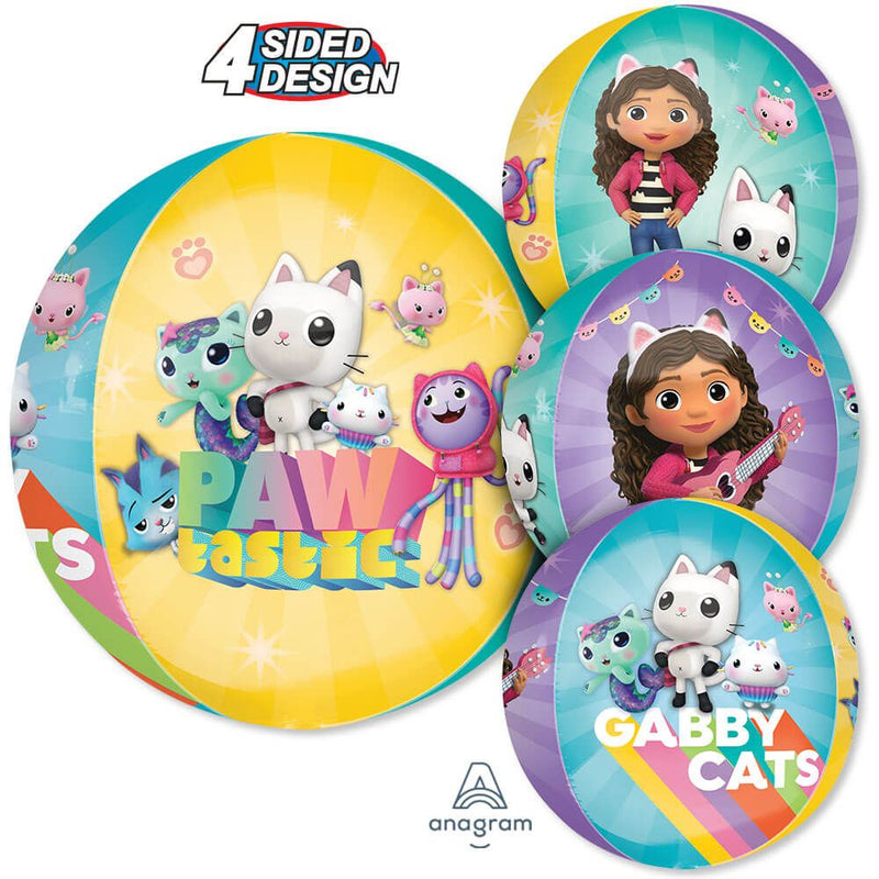 Foil Balloon Gabby's Dollhouse Orbz 16 Inch