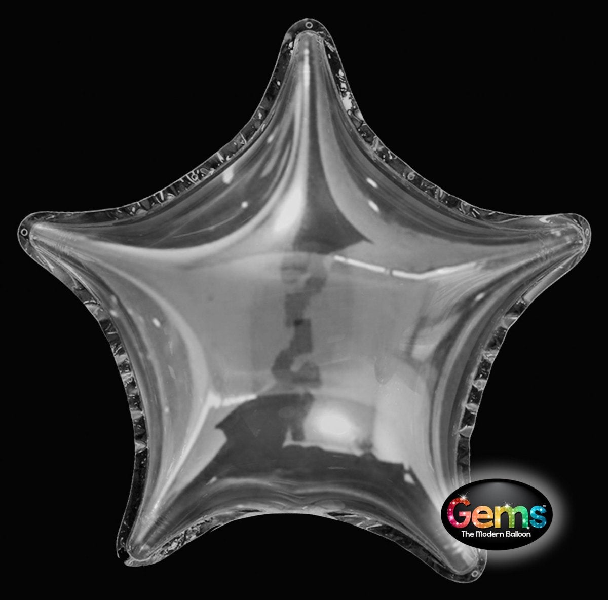 Plastic Balloon Clear Star 16 Inch